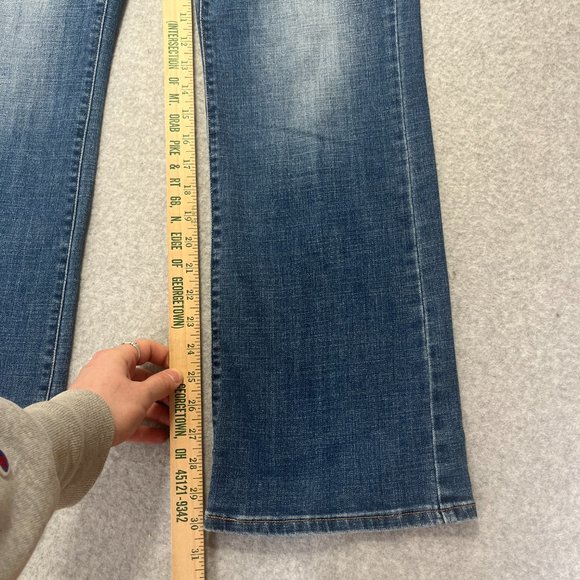 Levis Jeans Womens 10 Blue 529 Curvy Bootcut Western Cowgirl Denim 30x30 Medium - Picture 3 of 10
